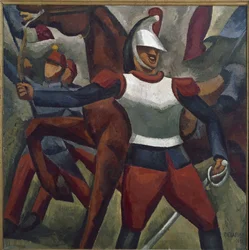 Cuirassier (óleo sobre tela