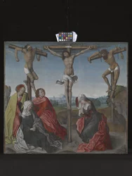 Crucificação (óleo sobre madeira)