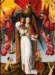 Retábulo do Juízo Final, 215x560 cm, pormenor