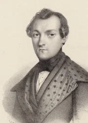 Retrato do pianista e compositor Antoine de Kontski 1817-1899.