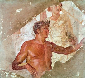 Um herói ou um deus (fresco