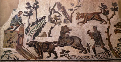 Caça ao urso (mosaico, século IV a.C.)