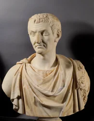 Busto do imperador Nerva (Marco Cocceio Nerva) (26-98 d.C.), Paris, Museu do Louvre
