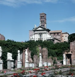 House of the Vestals (Foyer des vestales), Fórum Romano, Roma, Itália.