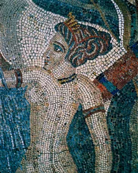 Diana a banhar-se, século II-III (mosaico)