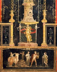 Fresco da Sala do Cupido na Casa dos Vettii, Pompeia