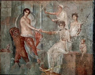 A chegada de Io ao Egipto - Fresco
