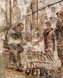 Comerciante no fórum (fresco