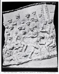Roman Soldiers Treating the Wounded, um elenco retirado de Trajan