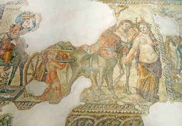 A Procissão Triunfal de Dionísio, Casa de Aion, Paphos, Chipre (mosaico)