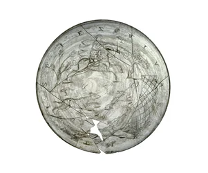 Wint Hill Bowl, gravado com uma cena de caça, provavelmente da Renânia, romano, século IV (vidro)