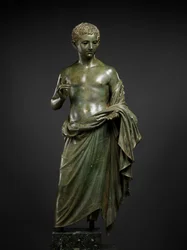 Estátua de bronze de um rapaz aristocrático, 27 a.C.-14 d.C. (bronze)