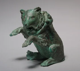 Ampola de óleo em forma de urso dançarino, anos 200