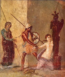 Ajax, o Menor, arrasta Cassandra para longe do Xoanon, 1º H. 1º cen. DE ANÚNCIOS