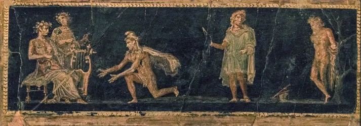 O Concurso Musical entre Apollo e Marsyas, 1º H. 1º século. DE ANÚNCIOS.