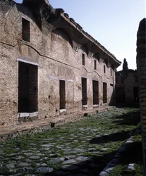Óstia antiga: Casa di Diana (Casa de Diana), uma «ínsula» na Via dei Balconi.