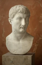 Art Rome Bust of Drusus the Young (13 BC - 23 AD) mármore