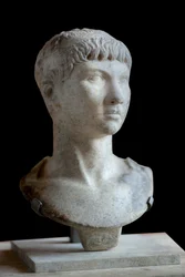Busto romano em mármore de Ptolemeu da Mauritânia (10 a.C. - 40 d.C.)