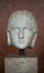 Arte Roma Chefe da Imperatriz Barbia Orbiana (século III), Mármore