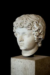 Arte Roma Cabeça do Imperador Romano Caracalla Criança (188 - 217 d.C.)