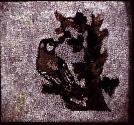 Ave em uma árvore (mosaico)