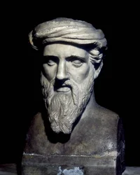 Busto de Pitágoras (6º AC), Musei Capitolini, Roma.