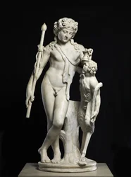 Dionísio com Pã, 50-150 DC (mármore)