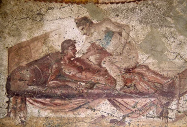 Fresco erótico do Lupanar, Pompeia (Lista do Património Mundial da UNESCO)