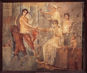 Afresco representando Io em Canopus, no Egipto, consolada por Ísis, da Casa do Duque d