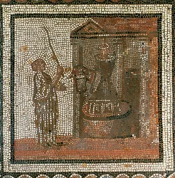 Moinho com mós (mosaico)