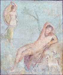 Selene e Endimião, 62-79 d.C., de Pompeia (fresco)