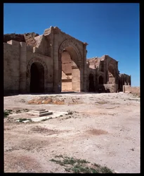 Vista do templo romano