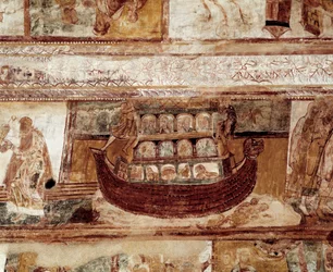 O arco de Noé (afresco do teto)