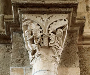 A morte de Caim (capital esculpido)