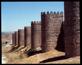 Vista das paredes de Ávila, Espanha (Vista das paredes de Ávila, Espanha)