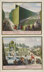 The Park at Enghien, c.1685, ilustração de uma 