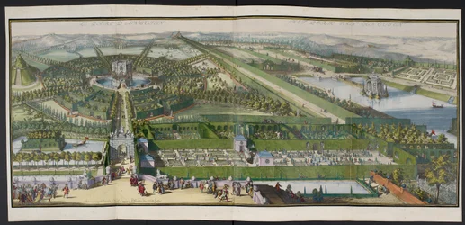 The Park at Enghien, c.1685, ilustração de uma 