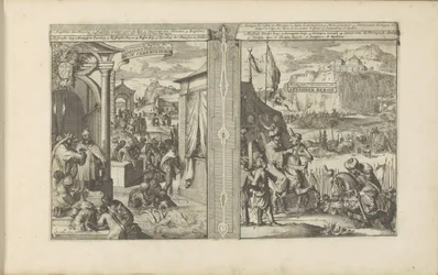 Doopceremonies; Berg van Abessinië
Doop Ceremonien / Cerimónias do Baptismo dos Abissínios e Moscovitas, etc // Abyssiner Bergh / Montanhas da Abissínia, etc (título sobre o objecto)
As Índias Oriental e Ocidental e outros lugares (título da série)