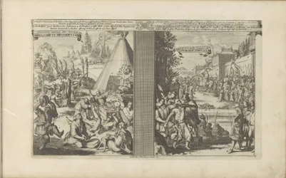 Médicos na Arclada; Jesuítas barbeados por um mestre de pedágio em Golkonda
Guerisons infames des Arclades / Curas Rudes // Roi de Golconde, Douane, etc / Portagens, e Casos (título sobre o objecto)
Les Indes Orientales et Occidentales et autres