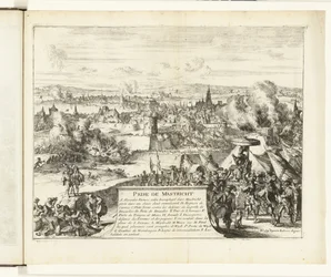 Captura de Maastricht pelo Duque de Parma, 1579 Prize de Mastricht (título no objeto) Guerres de Flandres (título da série)