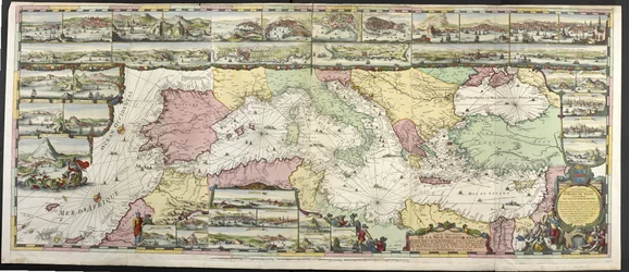 Mapa do Mediterrâneo, de 