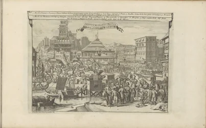 Markt en handel em Bantam Comércio e mercadorias em Bantam / Koophandel en waeren (título no objeto) As Índias Orientais e Ocidentais e Outros Lugares (título da série)