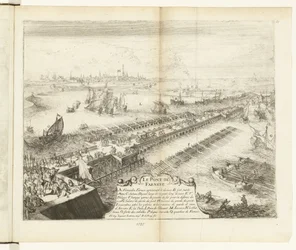 Ponte de Parma sobre o Escalda, 1585
Le pont de Farnese (título sobre o objecto)
Guerres de Flandres (título da série)