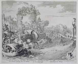 Ciclo de Impressão de Viena, Conquistando a Ilha Tabor na Periferia de Leopoldstadt, 1683