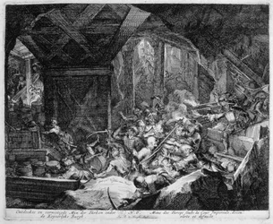 Ciclo de Impressão de Viena, Descoberta e destruição de uma mina turca sob o Palácio Imperial, 1683