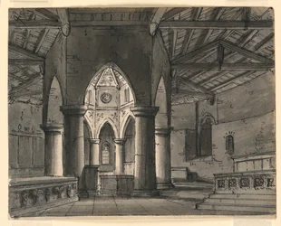 Cenário, Interior da Capela Gótica