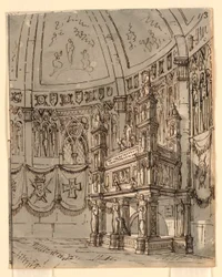 Cenário, Interior da Igreja Gótica