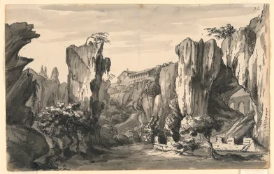 Design de palco, Rocky Valley com edifícios