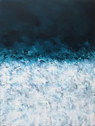 O blues do oceano agitado