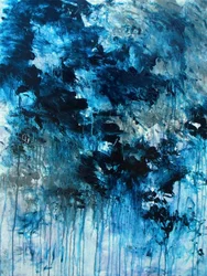 Abstrato em Azul Dinâmico